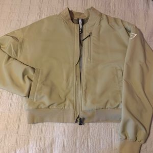 Gymshark Essential Bomber Jacket - Beige